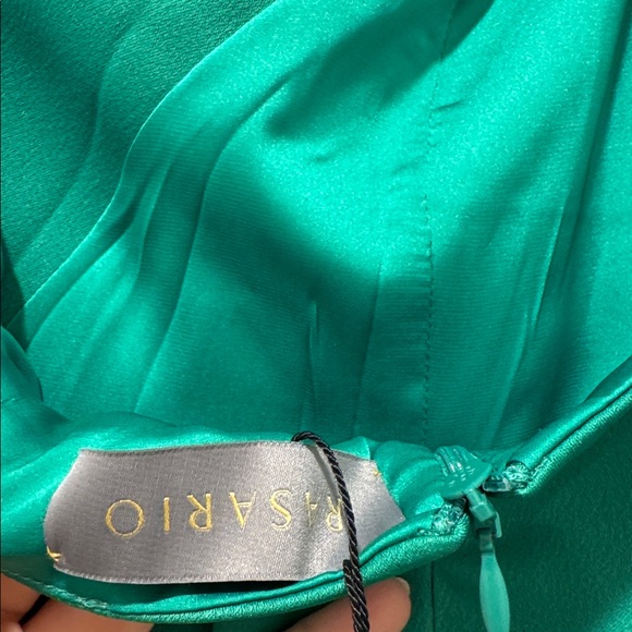 Rasario Green Halter neck Midi dress